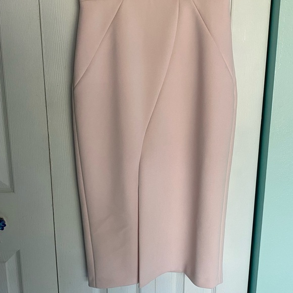 NWOT Ted Baker Heavy Crepe Pink Stretch Dress 3 (8/10) Tilola Sleeveless - Picture 5 of 14